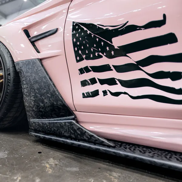 2x Pair Side Distressed Grunge USA Flag v2 Stars and Stripes Freedom Liberty American Pride Heritage Patriotic US Army Air Force Navy Marines Military Car Vinyl Sticker Decal>